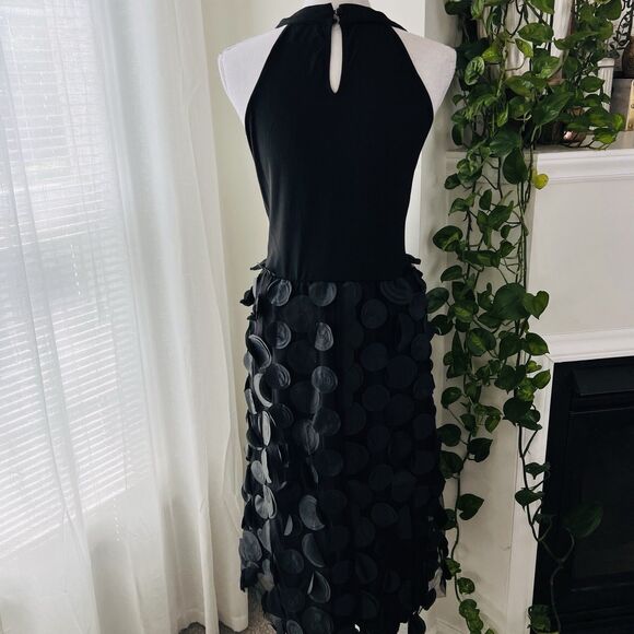 SheIn Curve Black Tina Tulle Polka Dot Fit & Flare Dress - Plus Size 3XL - Picture 6 of 8